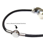 Personalisierter Leder-Armband Foto-Herz-Charm Gravierter Anhänger