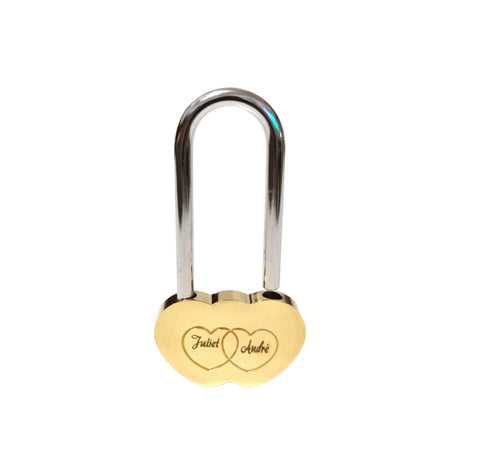 engraved love padlock