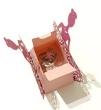 Paquetes de regalo personalizados con fotografía y etiqueta, cajas de regalo "Princesa 3" para pequeños regalos | Estampado de papel