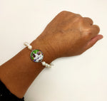 JG Personalisierte Geschenke | Foto-Armband echte Süßwasserperlen 