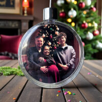 Personalisierte Foto-Weihnachtsbaumkugel Weihnachtsornament