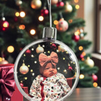 Personalisierte Foto-Weihnachtsbaumkugel Weihnachtsornament