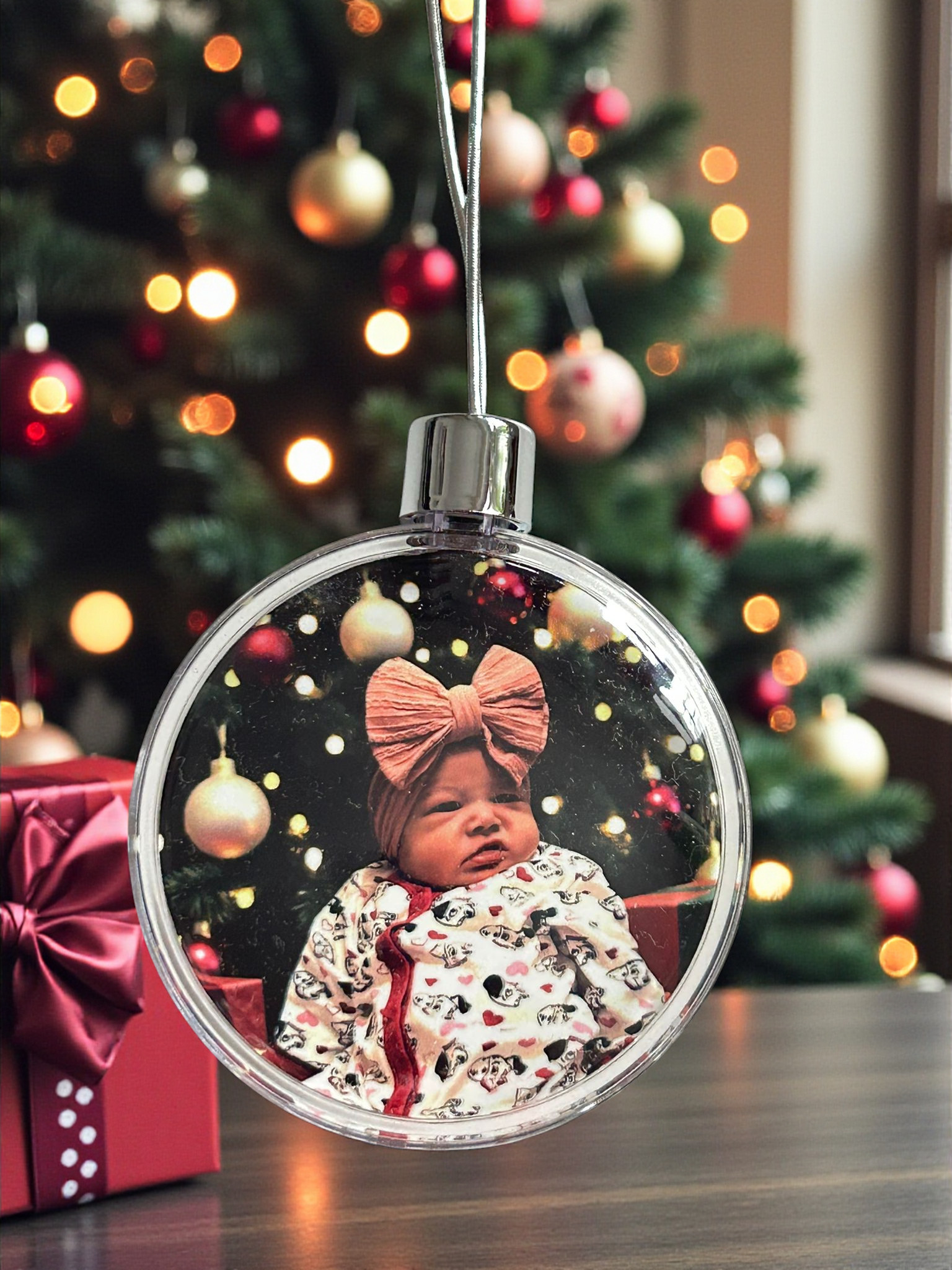 personalisierte Foto-Weihnachtskugel