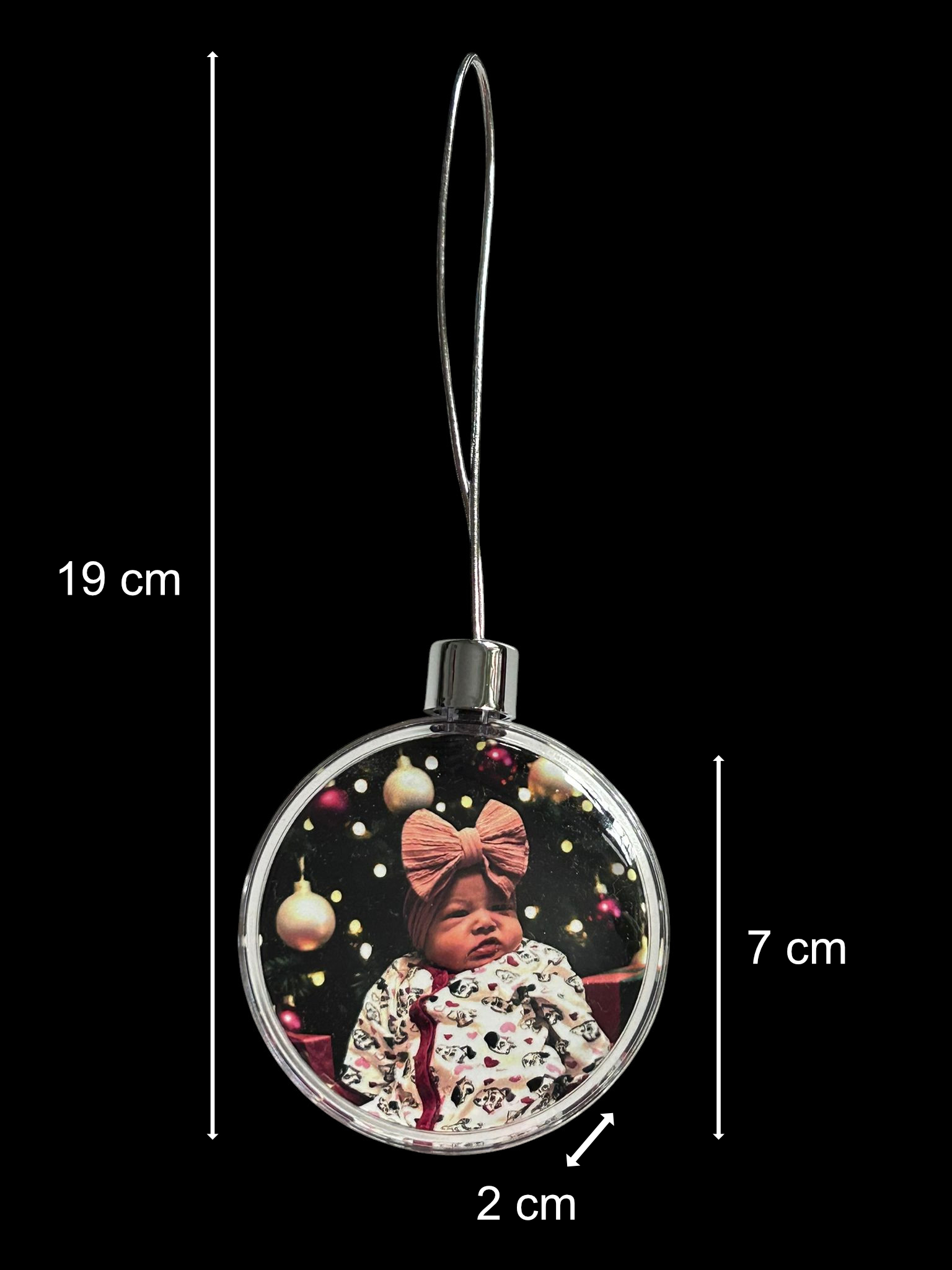 personalisierte Foto-Weihnachtskugel