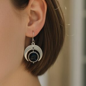 Ohrringe-Handmade-Edelstahl-Onyx