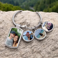 Personalisierte Foto-Schlüsselringe Familienfoto