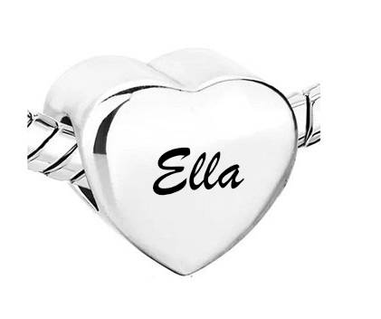 Personalisierter Foto-Herz-Charm - Edelstahl Armreif – Bild 3